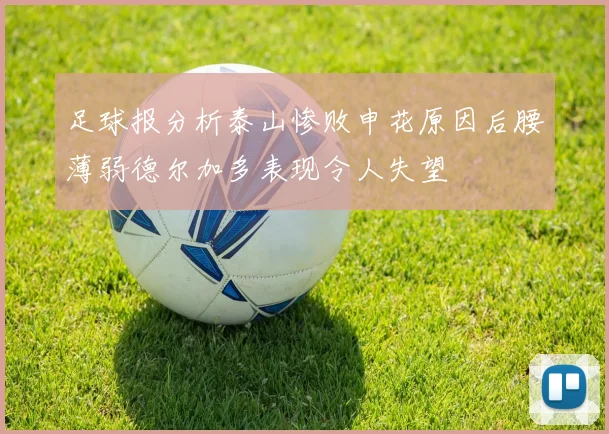 足球报分析泰山惨败申花原因后腰薄弱德尔加多表现令人失望
